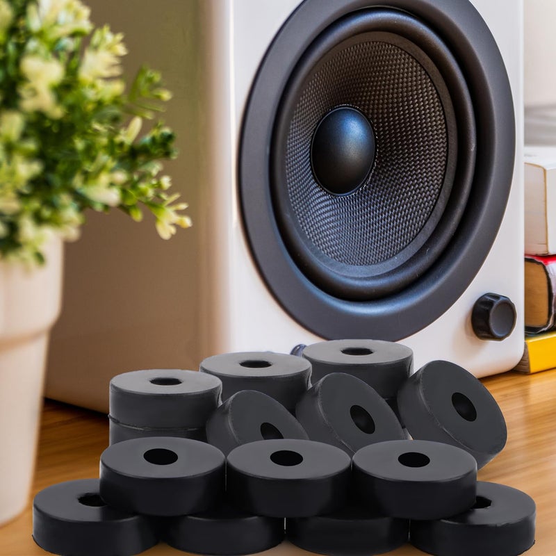 PEUTIER 25pcs Thick Rubber Washers, 3/4 Inch OD 1/4 Inch ID Thickness Grommets Spacer Bushings Flat Washers for Screws Bolts Household Appliances - Image 4
